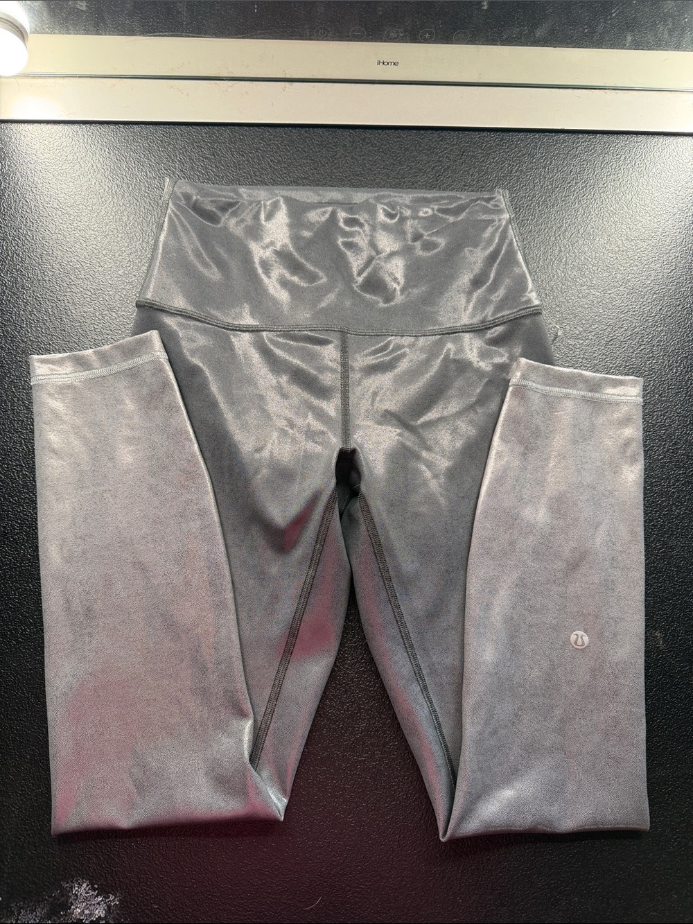 lululemon athletica Metallic Gray High-Rise Leggings